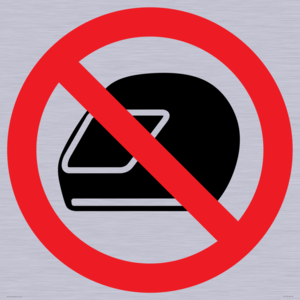 P920 Prohibition: No motorcycle helmets